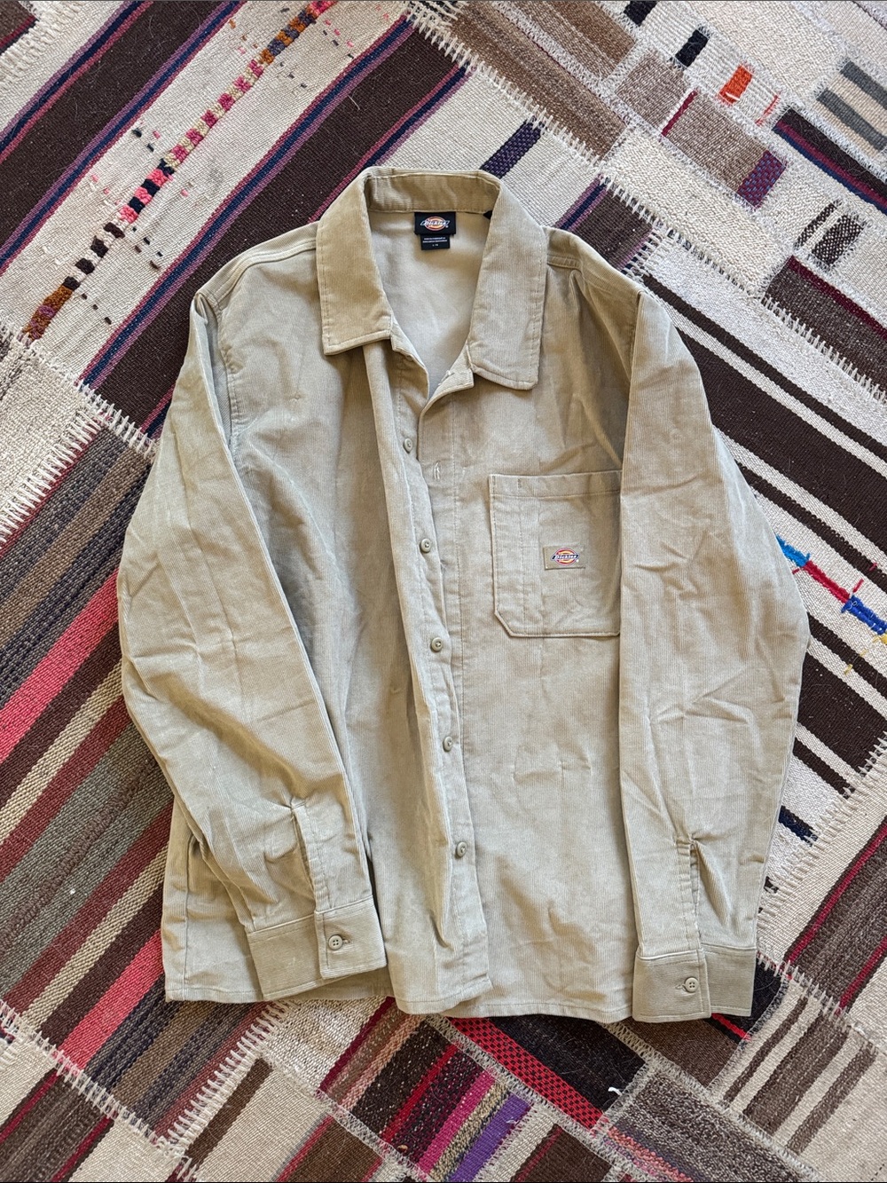 Dickies Beige Corduroy Shirt Jacket